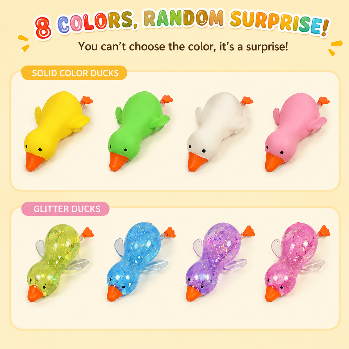 Random Color Surprise Duck Squish